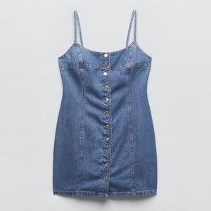 Zara Denim Button-Up Dress